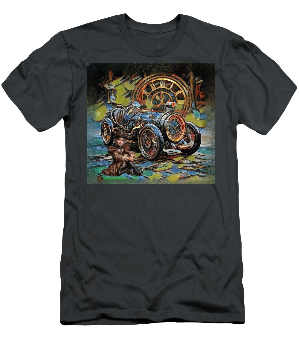 Wacky Wheels Steampunk Child and Vintage Car Razz Mtazz T-Shirt