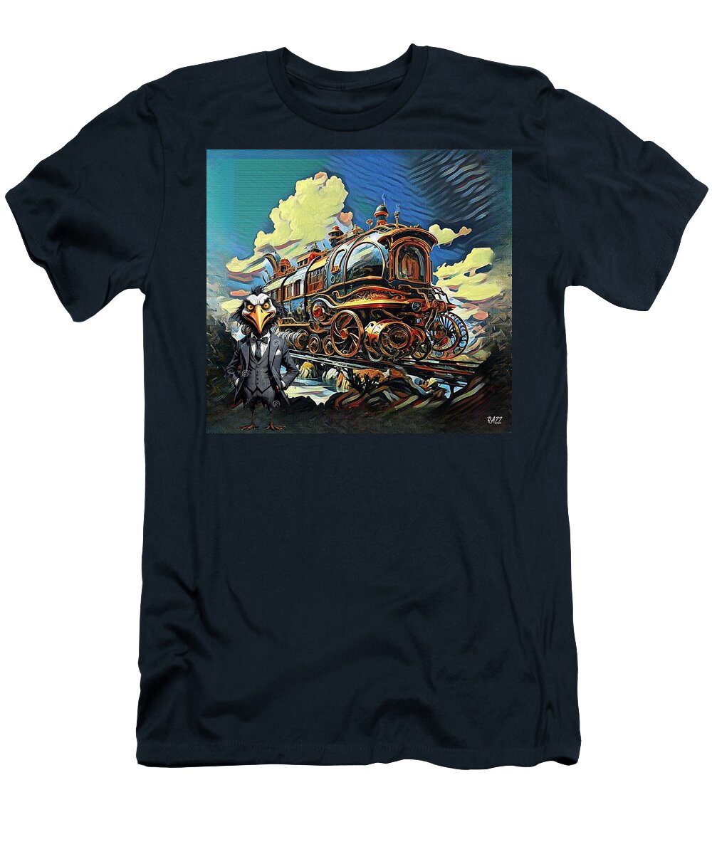 Wacky Wheels Train with Animated Bird Razz Mtazz T-Shirt