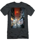 Walking Through a Misty Street in Chengdu At Night Philippe Lejeanvre T-Shirt