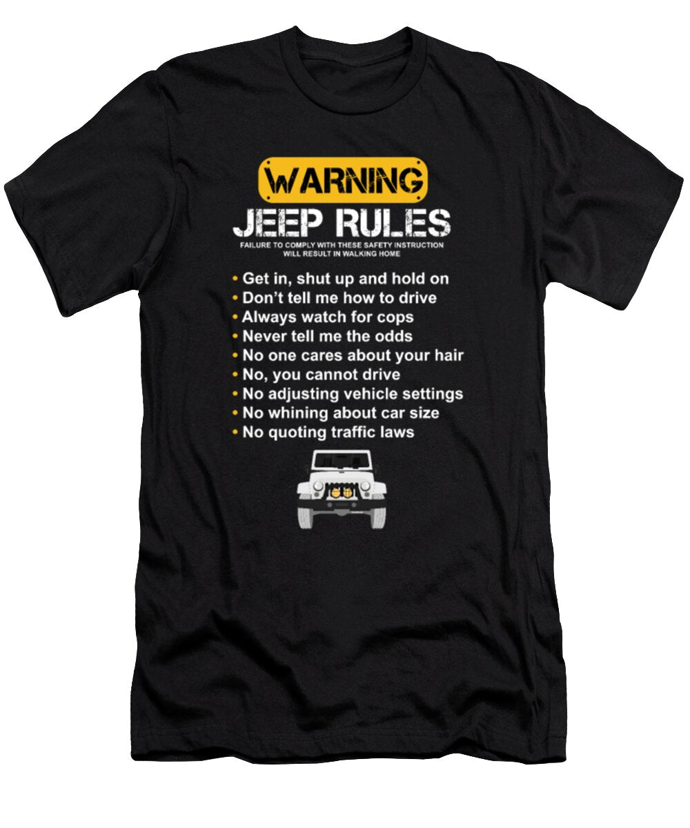Warning Jeep Rules Tinh Tran Le Thanh T-Shirt