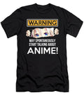 Warning May Spontaneously Talk About Anime Funny Manga Girl Cute Ezone Prints T-Shirt