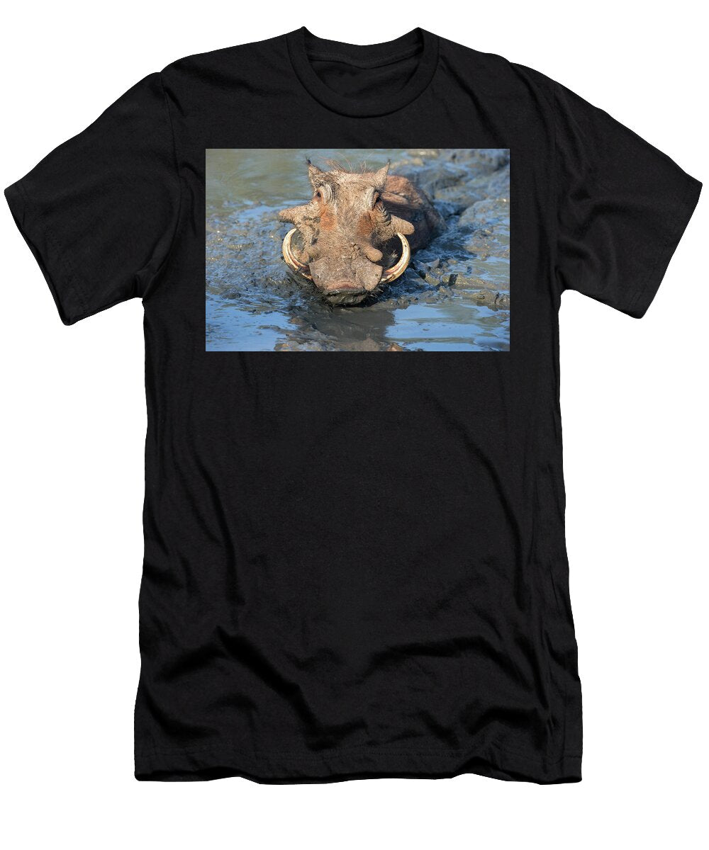 Warthog Mudbathing Mkhuze Game Reserve Kwazulu Natal Ann Steve Toon Natureplcom T-Shirt