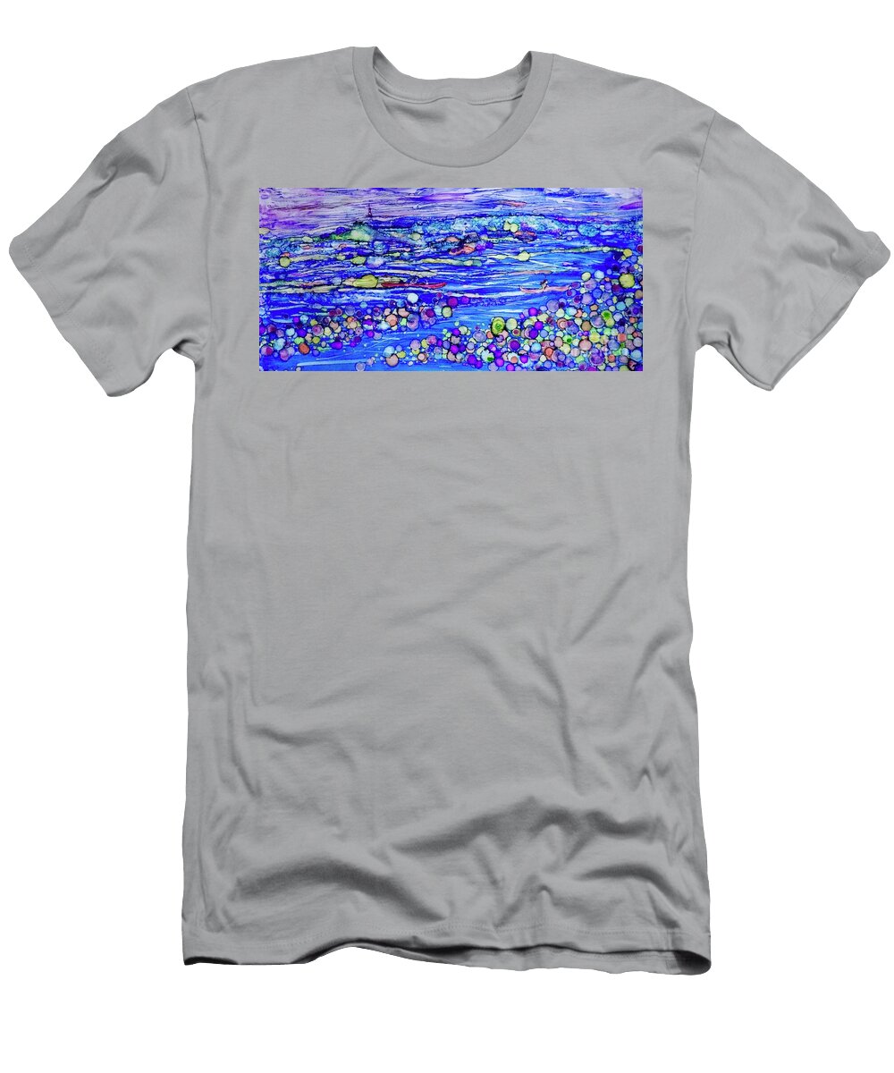 Water Sport Whimsy in Billboard Wide Format Patty Donoghue T-Shirt