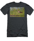 Water Thick Knee Standing At Waters Edge with Fish Prey in Ann Steve Toon Natureplcom T-Shirt