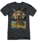 Weimaraner Dog Enjoying a Bubbly Bath Adrien Efren T-Shirt