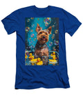 Welsh Terrier Dog Frolicking in a Bubbly Bathtub Adrien Efren T-Shirt