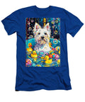 West Highland White Terrier Dog Enjoying a Bubbly Bath Adrien Efren T-Shirt