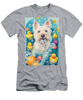 West Highland White Terrier Dog Frolicking in a Bubbly Bathtub Adrien Efren T-Shirt
