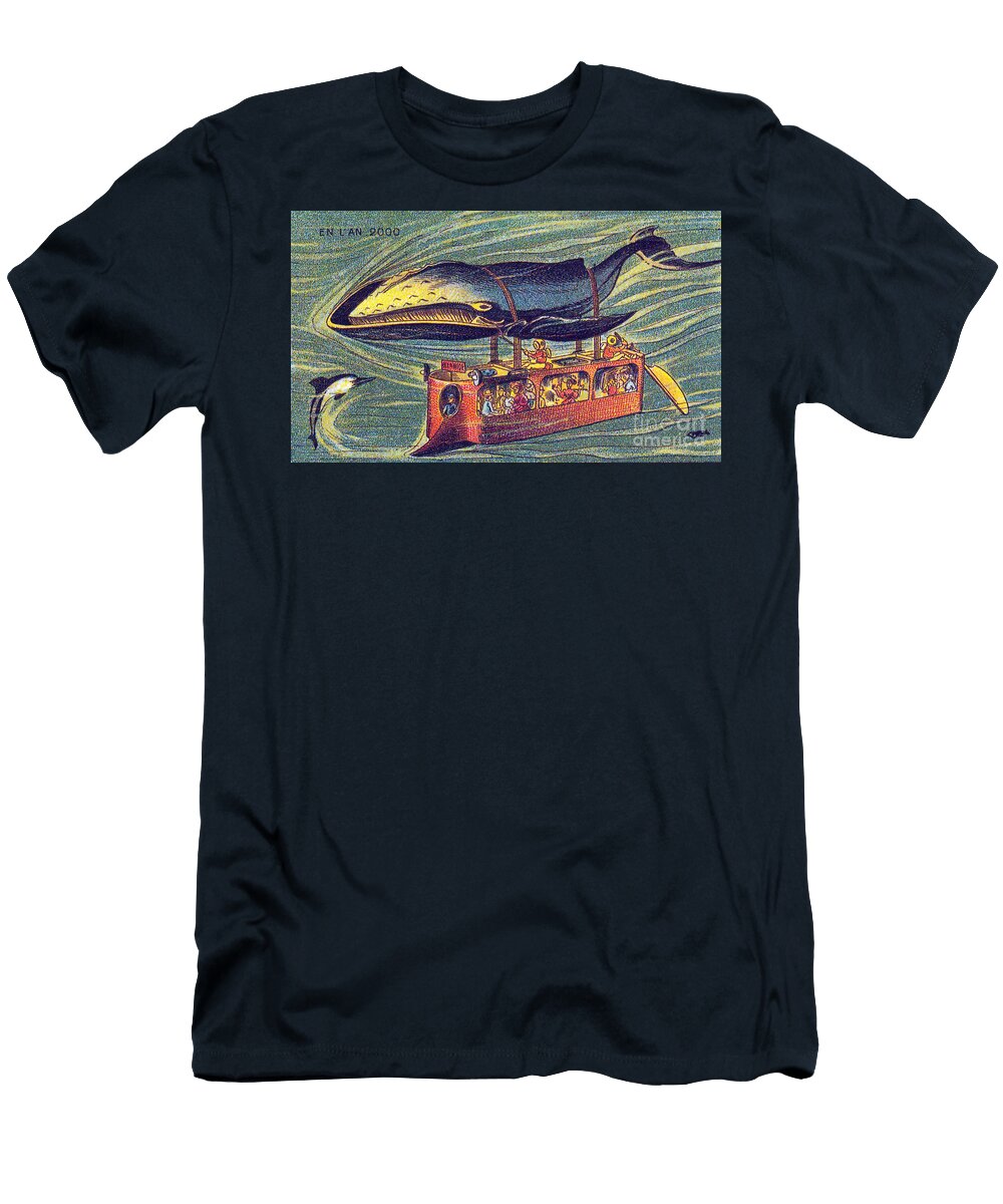 Whale Bus 1900s French Postcard Science Source T-Shirt