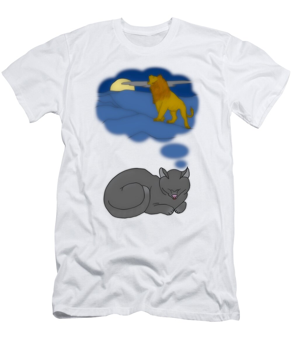 When Cats Dream John Haldane T-Shirt
