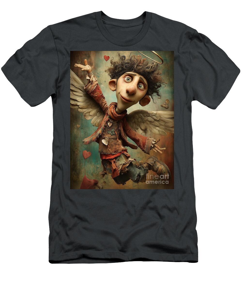 Whimsical Angel with Tattered Clothes Kc Jones T-Shirt