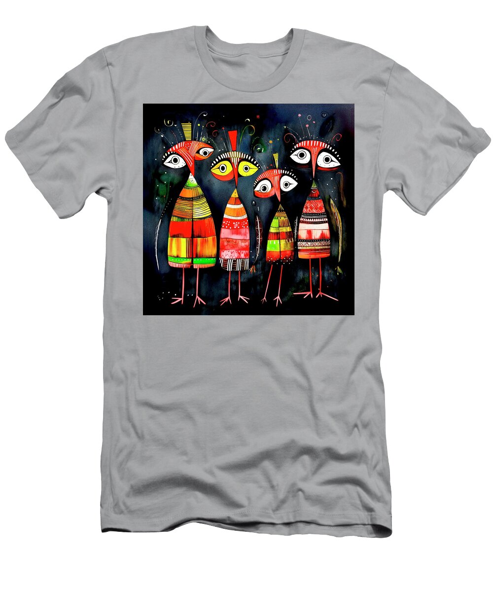 Whimsical Bird 082 Glen Allison T-Shirt