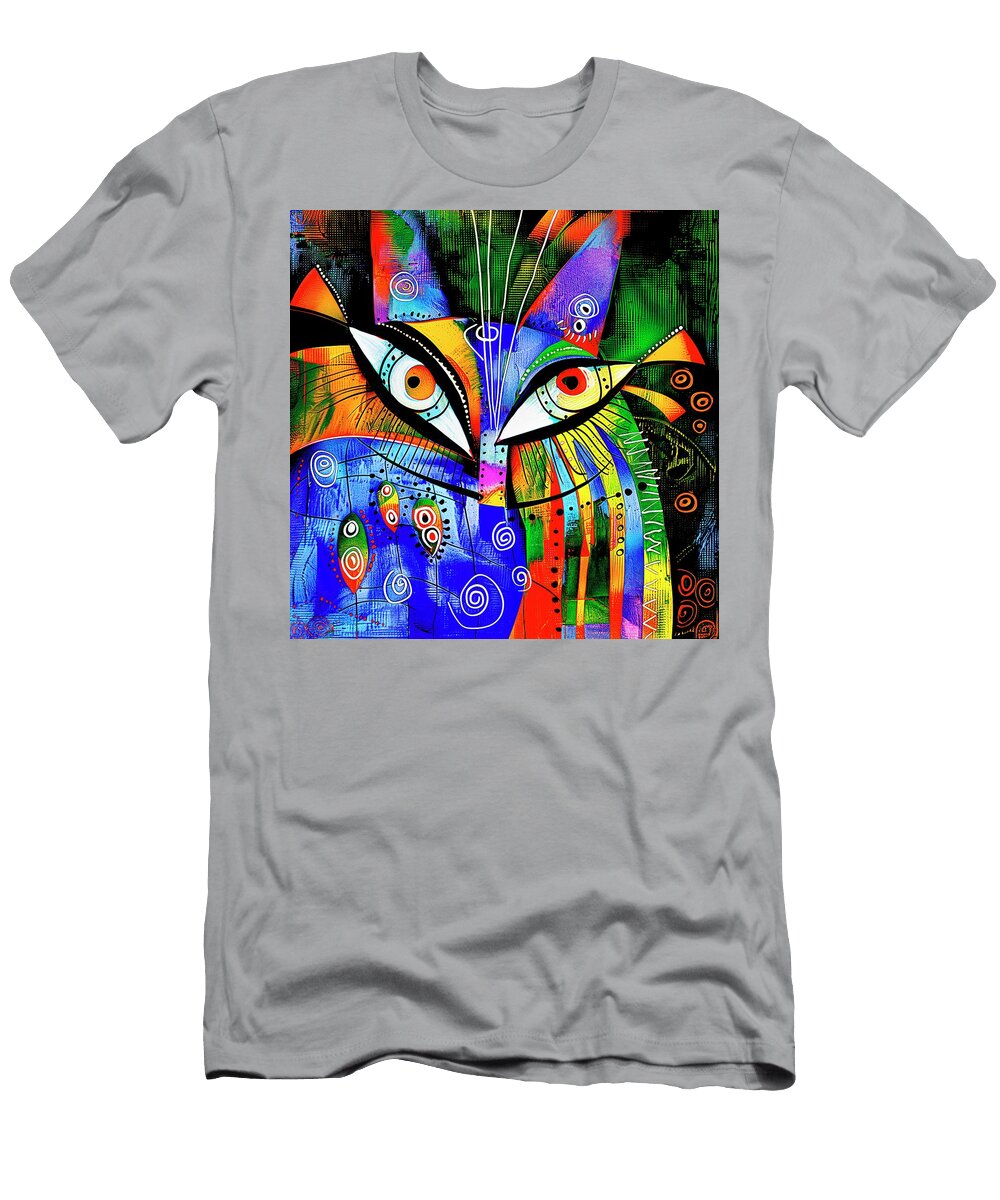 Whimsical Cat 152 Glen Allison T-Shirt