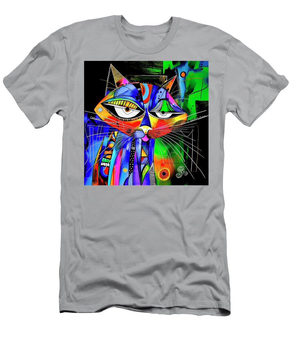 Whimsical Cat 154 Glen Allison T-Shirt