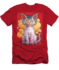 Whimsical Cat with Orange Eyes Grafititee S T-Shirt