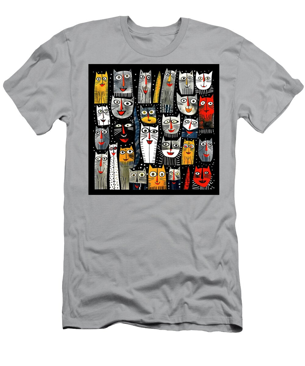Whimsical Cats 117 Glen Allison T-Shirt