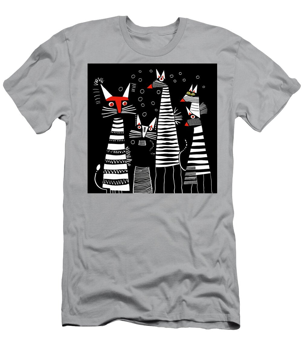 Whimsical Cats 176 Glen Allison T-Shirt