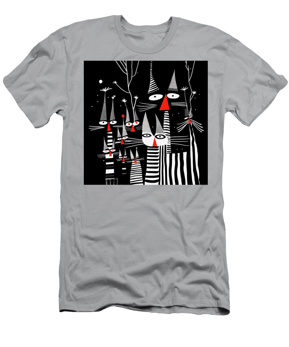 Whimsical Cats 183 Glen Allison T-Shirt