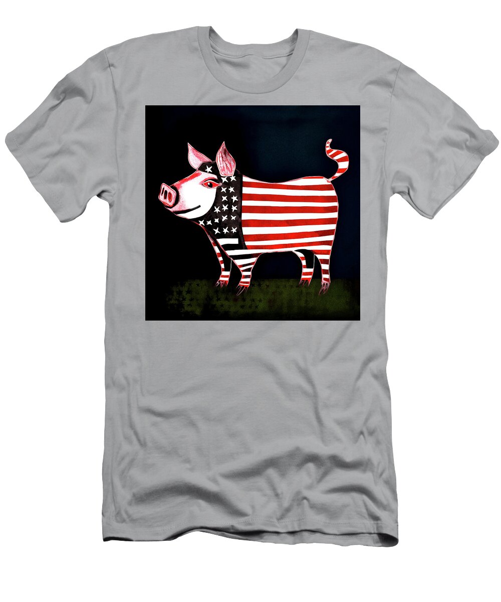 Whimsical Pig 114 Glen Allison T-Shirt