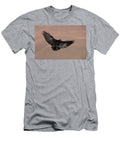 White Necked Raven in Flight Giants Castle Game Reserve Ann Steve Toon Natureplcom T-Shirt