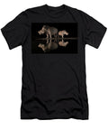 White Rhino Female and Calf Looking in Opposite Directions Ann Steve Toon Natureplcom T-Shirt