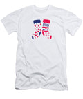 White Small Socks Fun Accessories Pattern Chuckle Tuckle T-Shirt