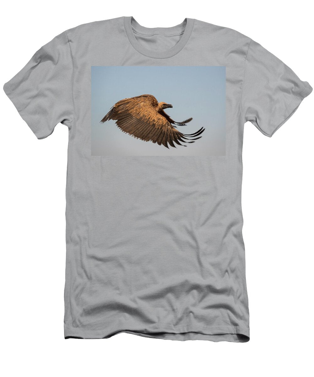 Whitebacked Vulture Flying Zimanga Private Game Reserve Ann Steve Toon Natureplcom T-Shirt