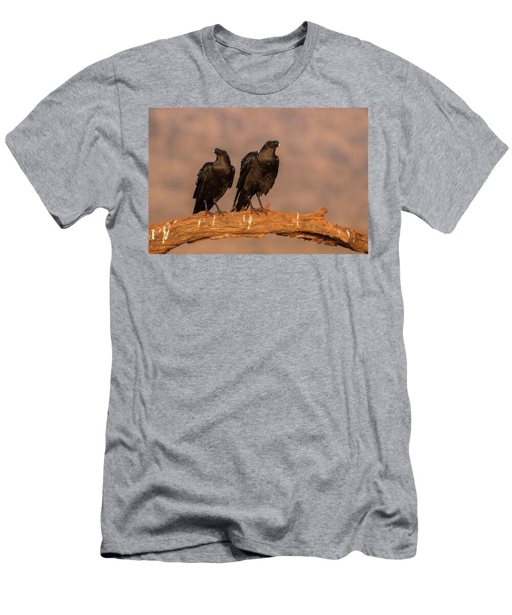 Whitenecked Ravens Zimanga Private Game Reserve Ann Steve Toon Natureplcom T-Shirt