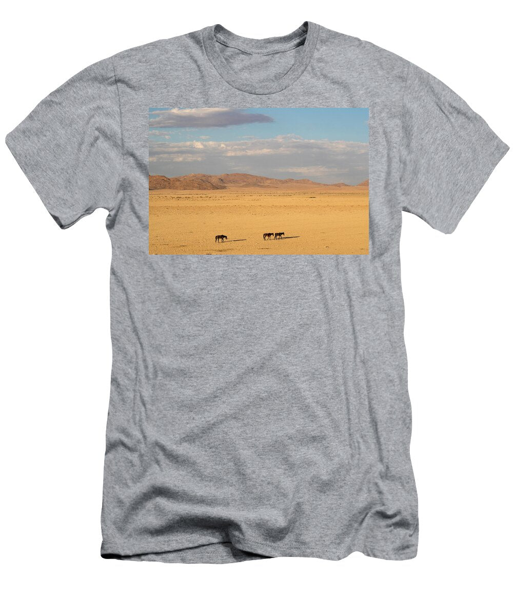Wild Horses Aus Namibia February Ann Steve Toon Natureplcom T-Shirt