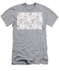 Wine Purple and White Wacky Retro Circle Pattern Petite Pattern Minimal Graphic Designs T-Shirt