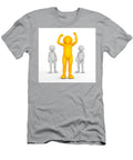 Winner of the Competition Concept Golden Toon Man with Raised Hands Michal Bednarek T-Shirt