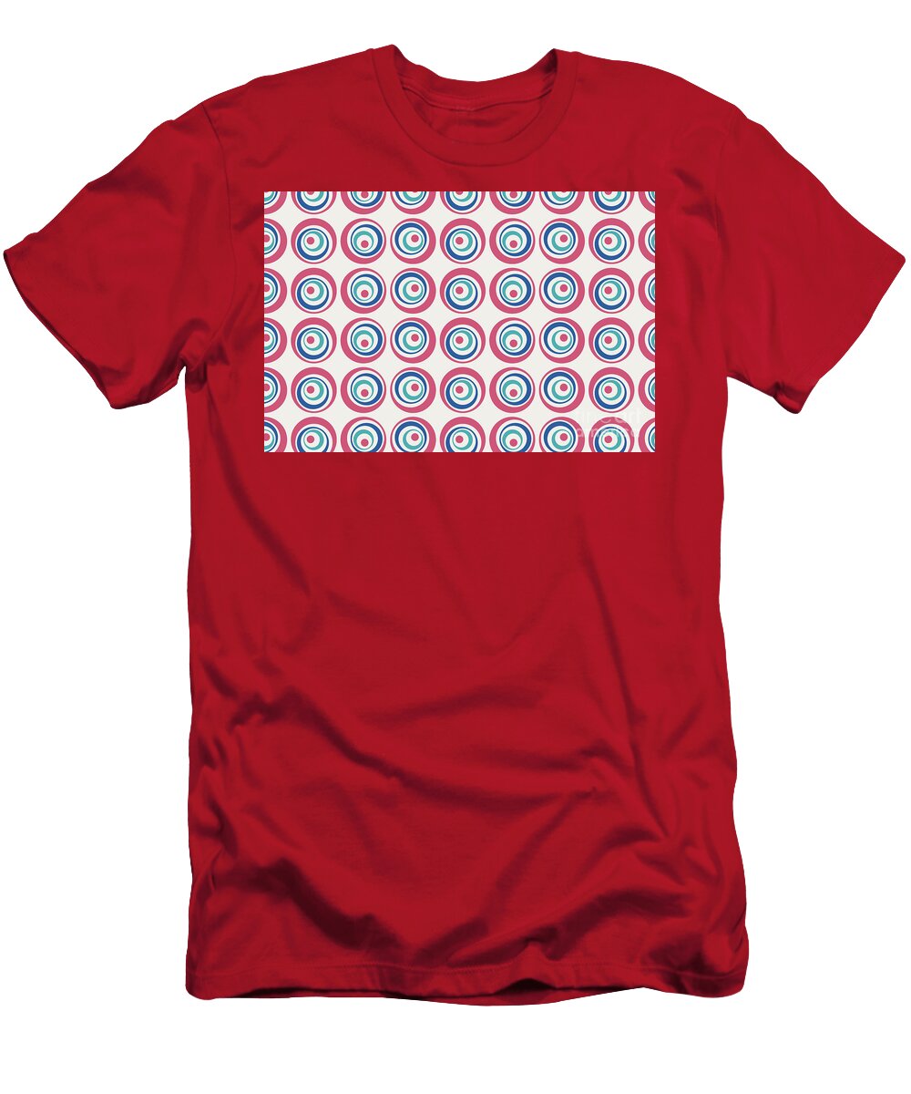Wobbly Geometric Wacky Circle Dot Pattern V10 2021 Petite Patterns T-Shirt