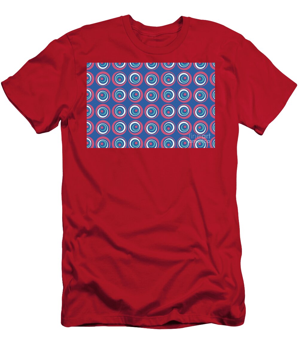 Wobbly Geometric Wacky Circle Dot Pattern V11 2021 Petite Patterns T-Shirt