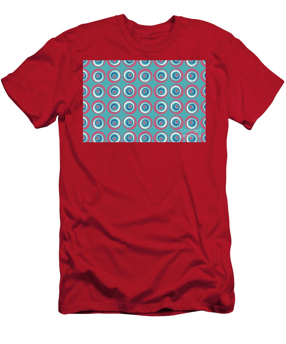 Wobbly Geometric Wacky Circle Dot Pattern V12 2021 Petite Patterns T-Shirt