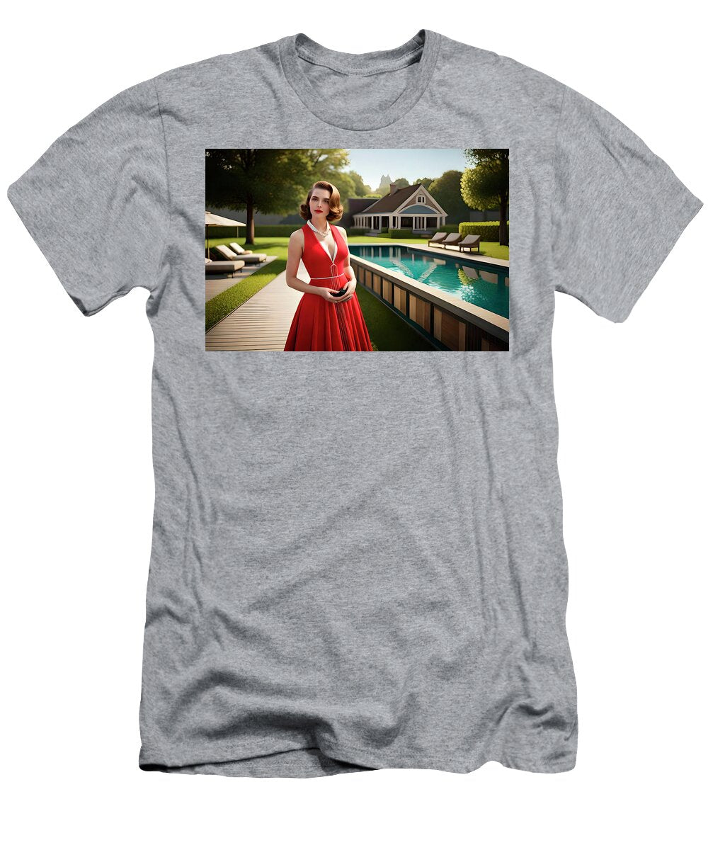Woman in Her Garden Gabriel Cusmir T-Shirt