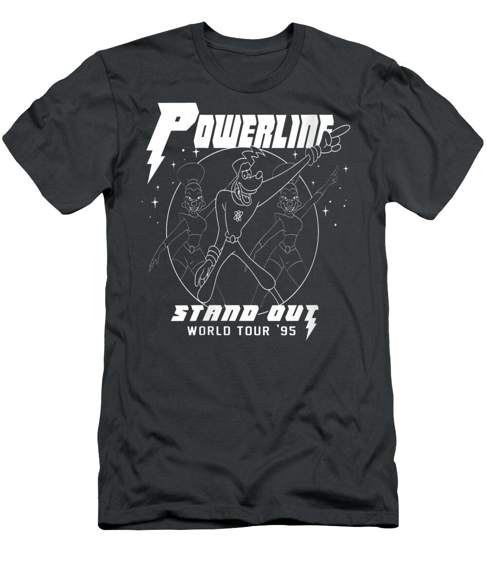 Womens Disney Mickey and Friends Goofy Powerline World Tour Abdouu Aayra T-Shirt