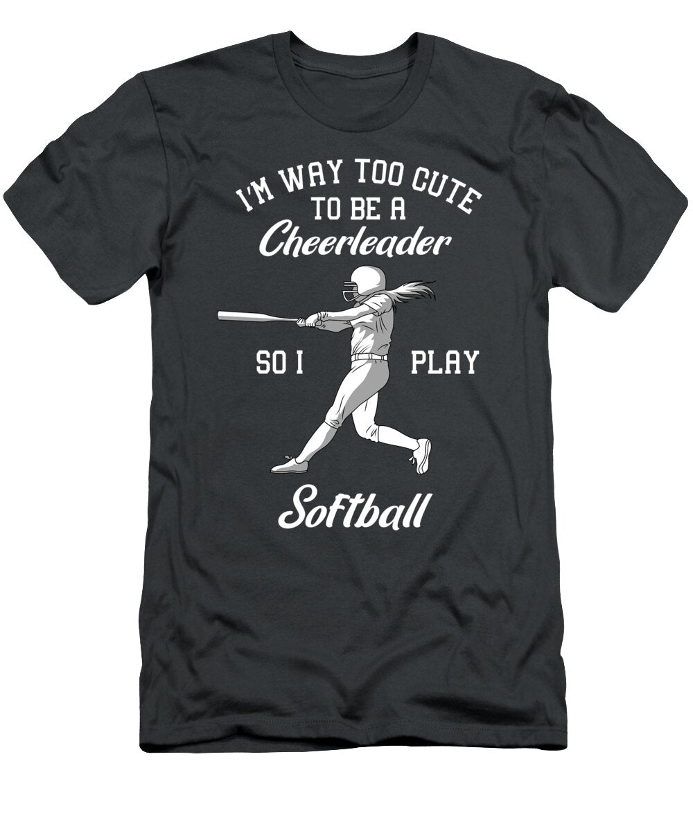 Womens Softball for Girls Women Batter Girl College Jersey Crazy Squirrel T-Shirt