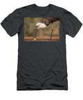 Woolly Necked Stork with Frog Zimanga Private Game Ann Steve Toon Natureplcom T-Shirt