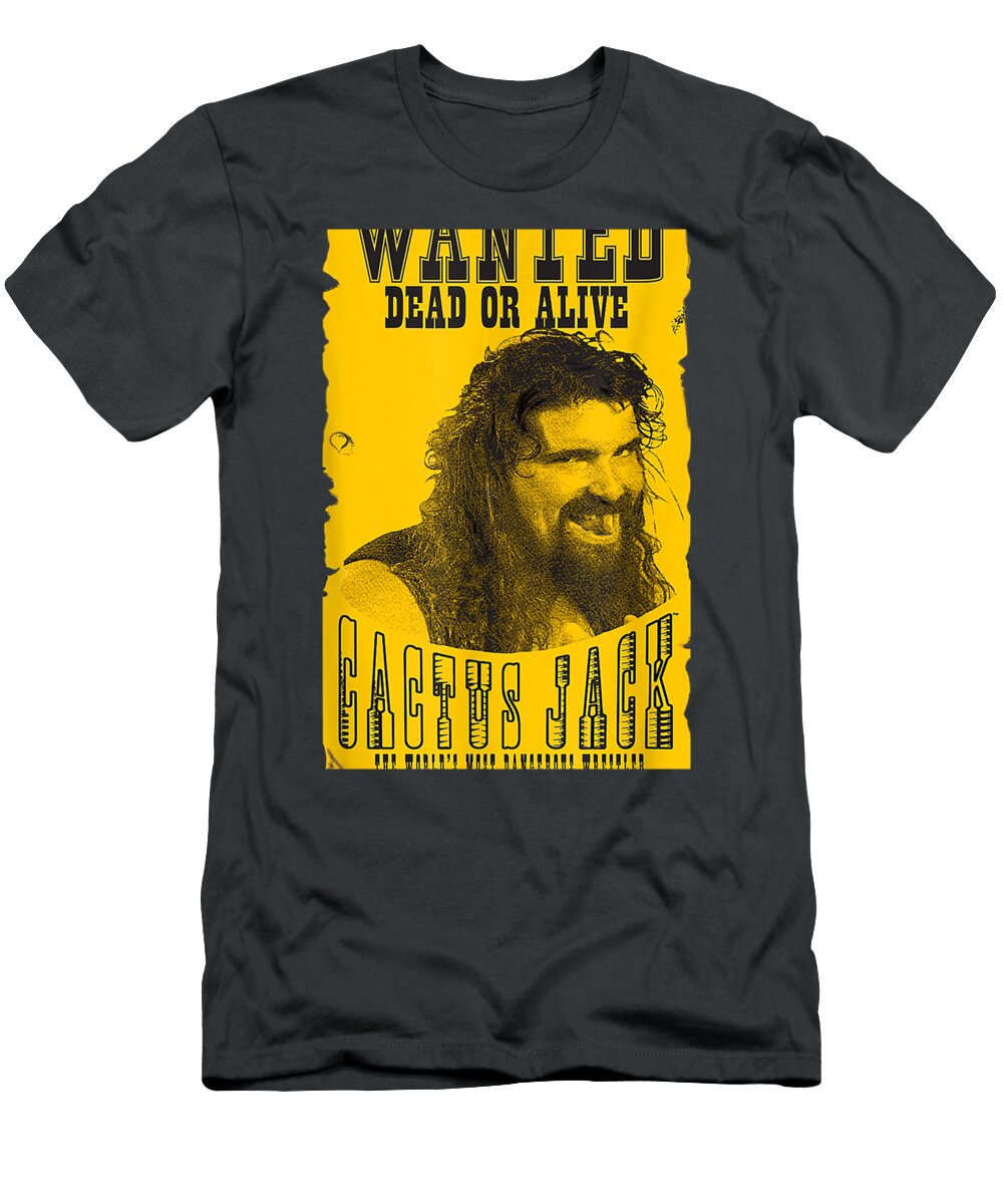 WWE Cactus Jack Wanted Graphic Princx Aleen T-Shirt