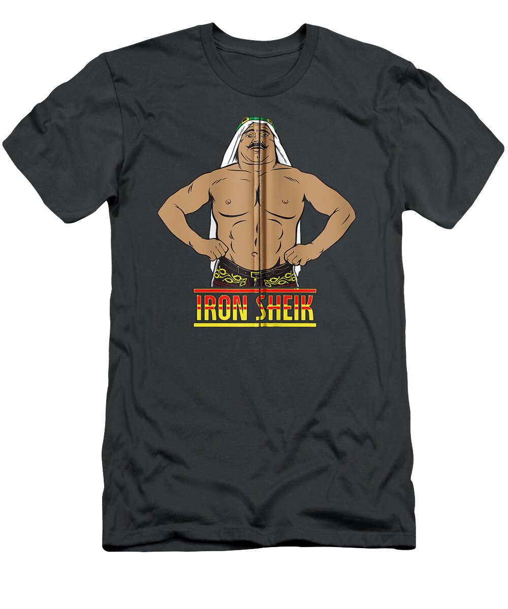 WWE Iron Sheik Cartoon Graphic Cobiec Roshn T-Shirt