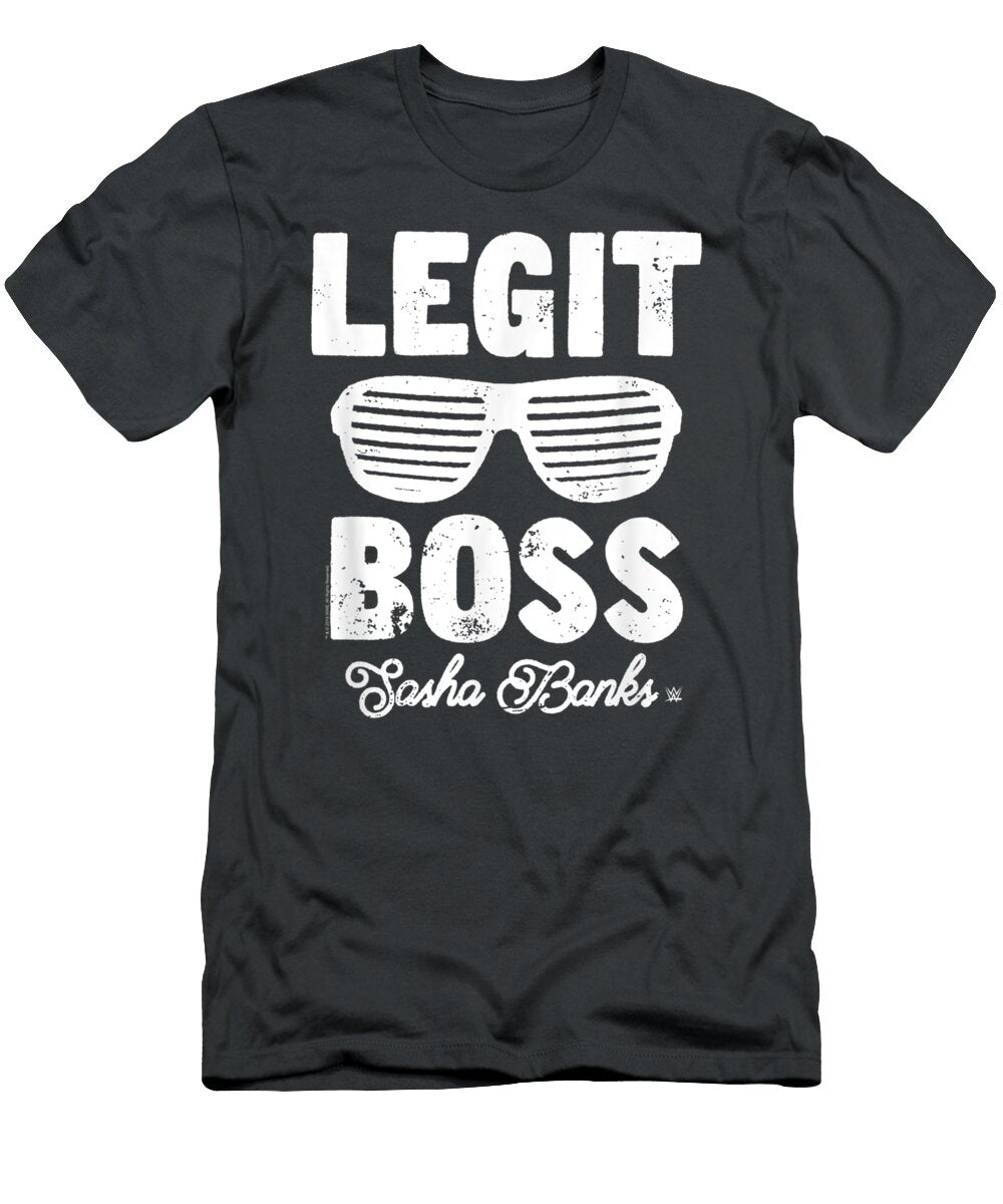 WWE Legit Boss Sasha Banks Christmas Present Birth Jordan Enas T-Shirt