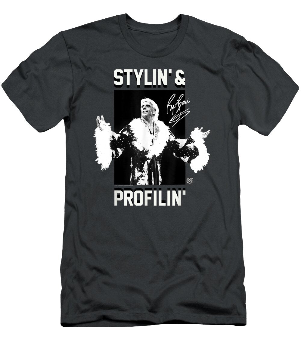 WWE Ric Flair Stylin Profilin Christmas Present Bi Sansad Braa T-Shirt