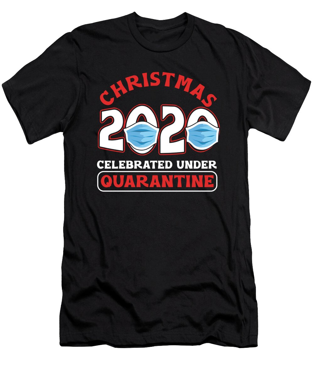 Xmas Christmas 2020 Quarantined Face Mask Santa Gift Thomas Larch T-Shirt
