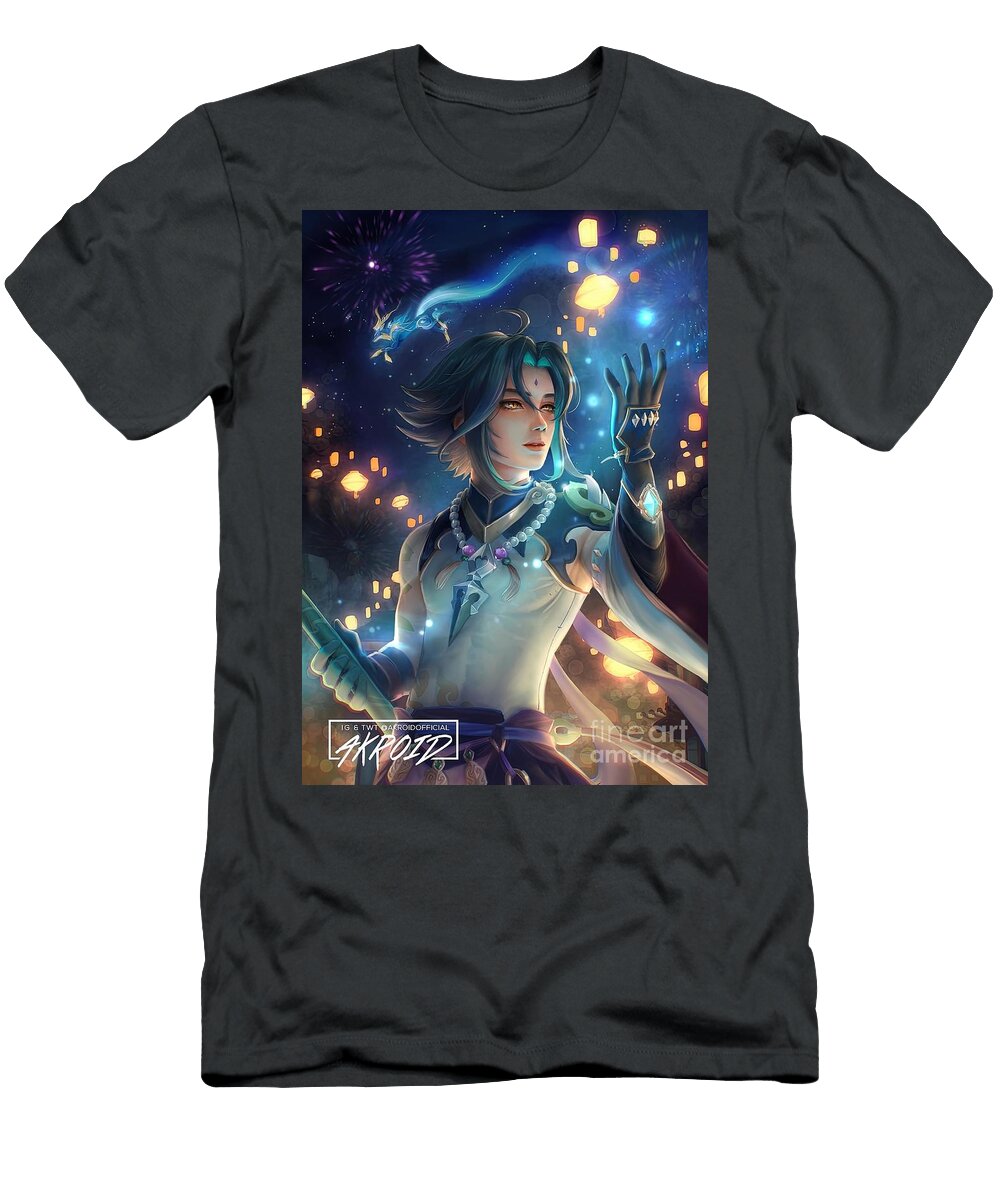 Yakshas Light Genshin Impact Xiao Fanart Ward Isaac T-Shirt