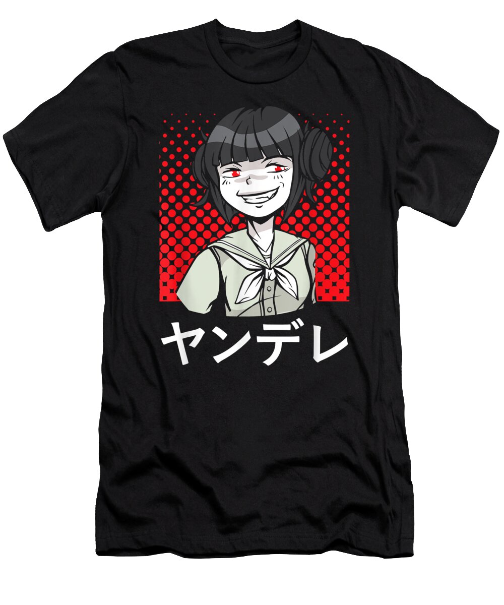 Yandere Girl Japanese Aesthetic Anime Manga Harajuku Lover Dnt Prints T-Shirt
