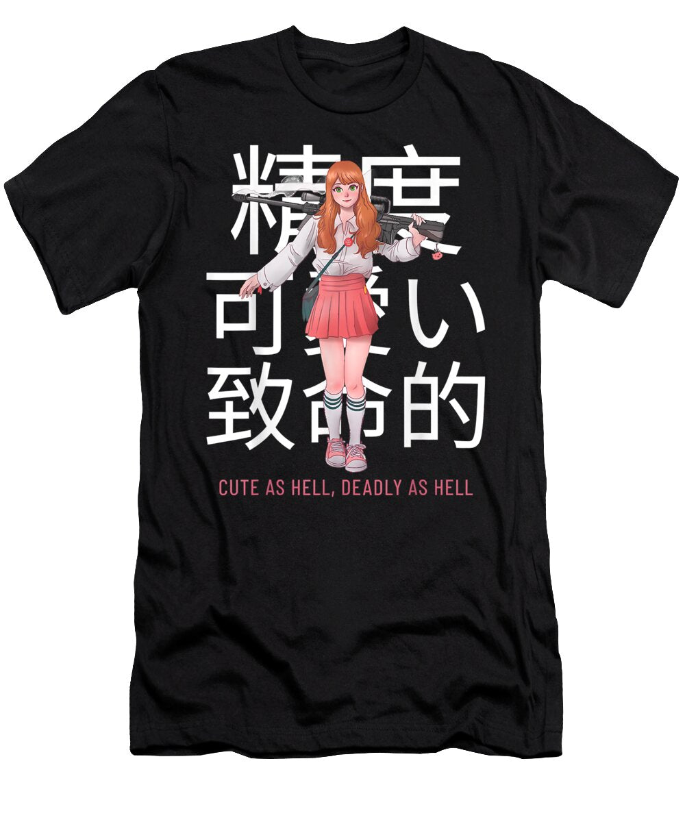 Yandere Girl Japanese Aesthetic Anime Manga Harajuku Lover Gift Dnt Prints T-Shirt