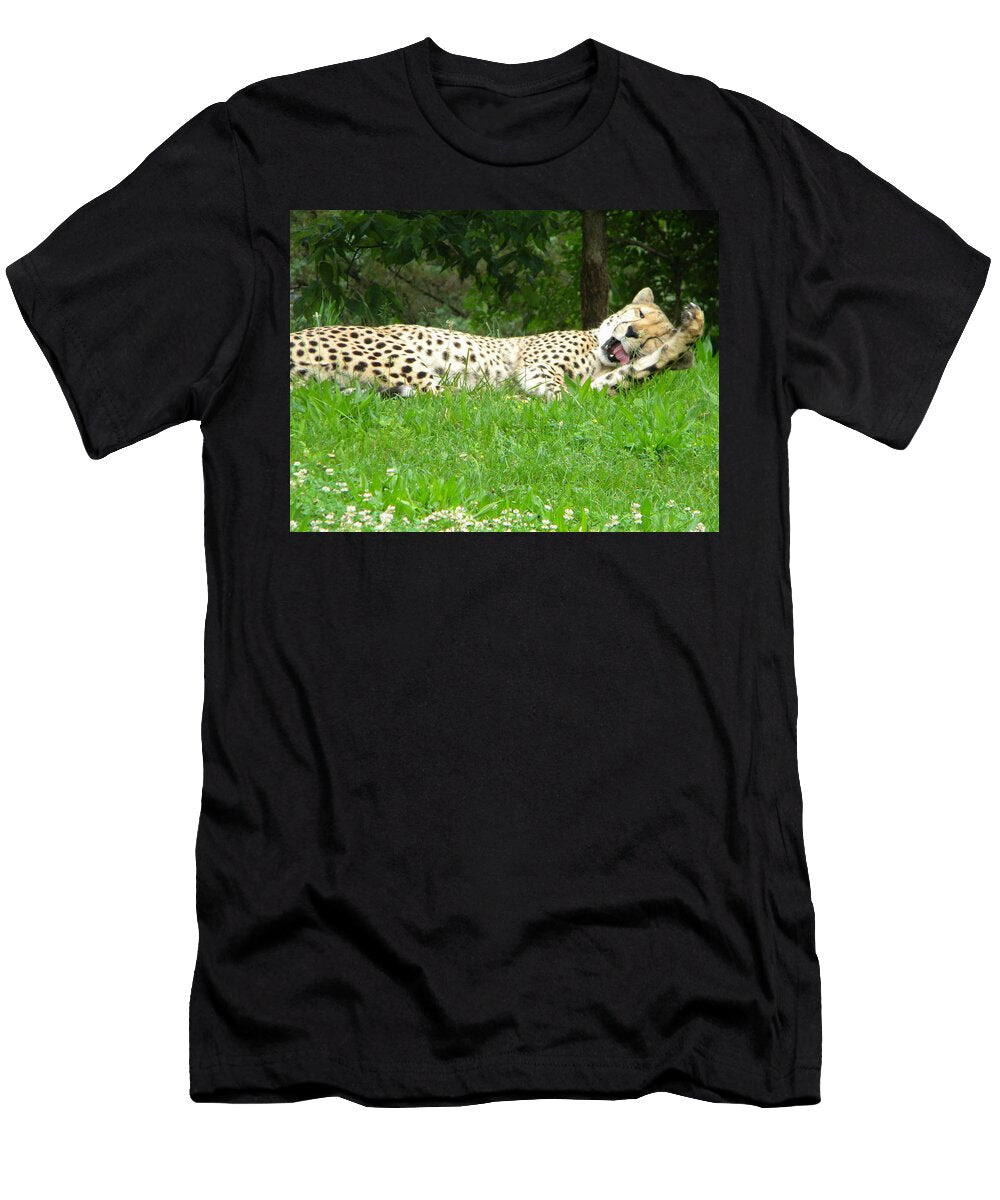 Yawning Cheetah Matthew Howard T-Shirt