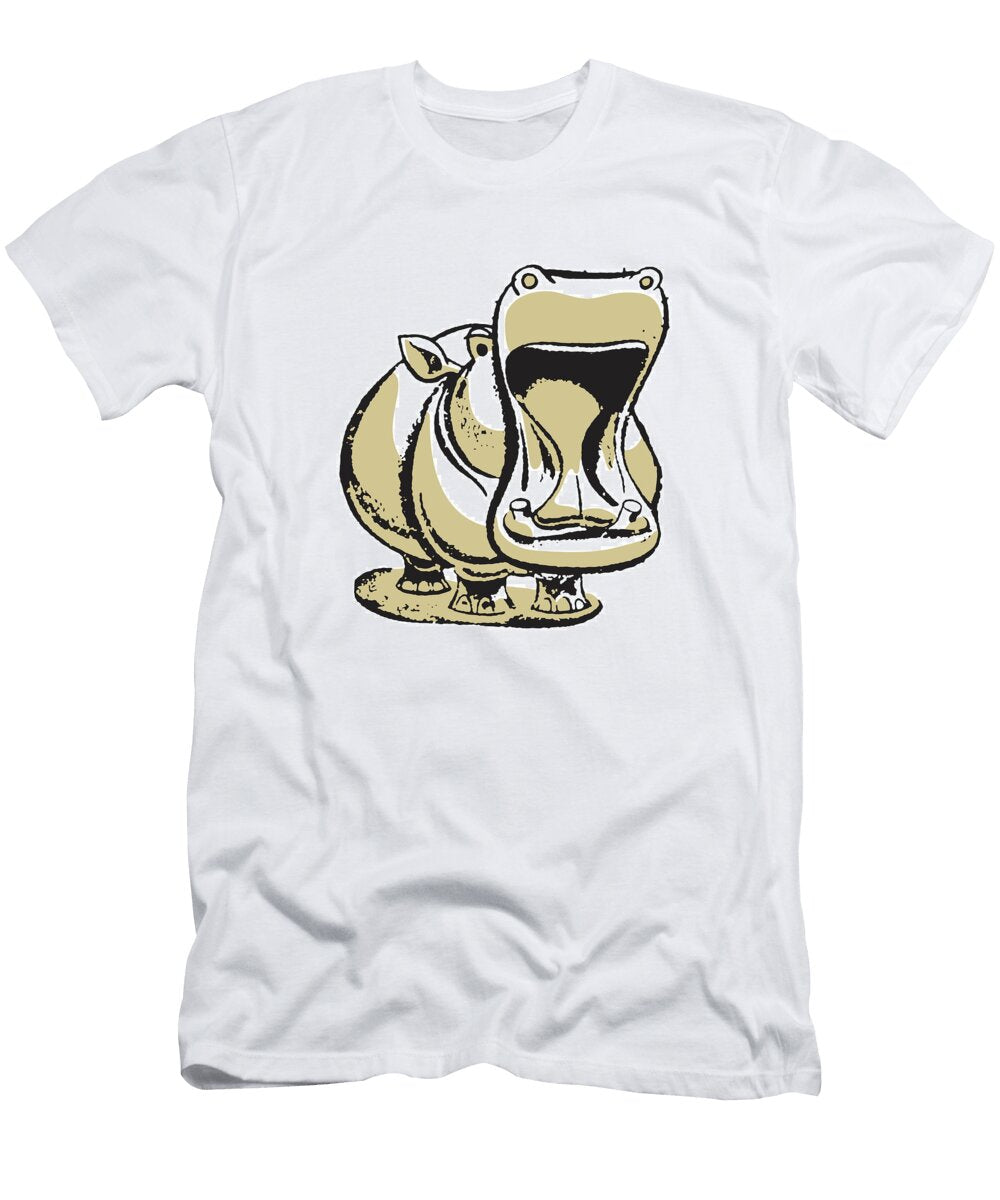 Yawning Hippopotamus Csa Images T-Shirt
