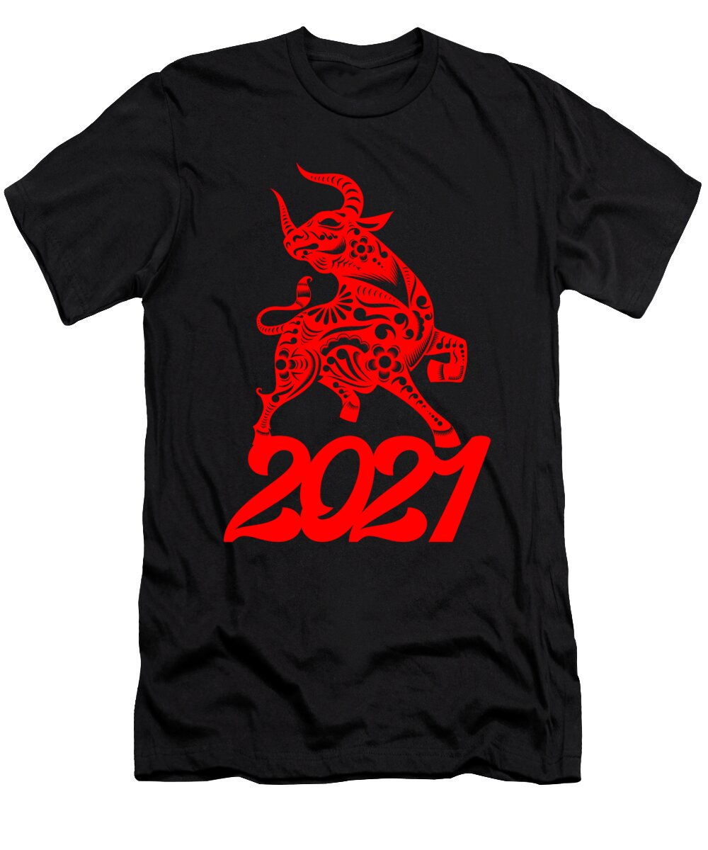 Year of the Ox 2021 New Year Xmas Christmas Gift Thomas Larch T-Shirt
