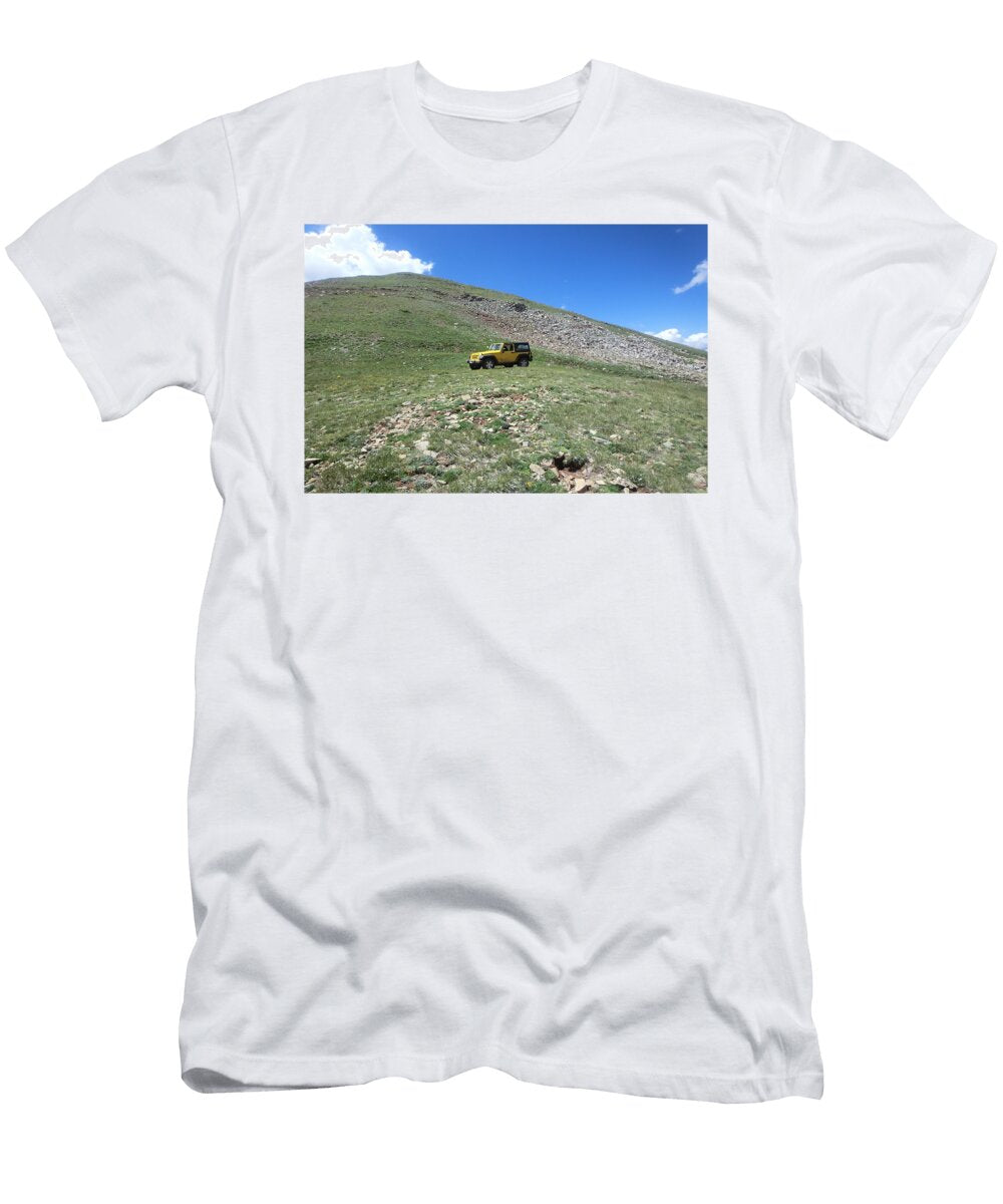 Yellow Jeep on Rocky Hill Tinh Tran Le Thanh T-Shirt